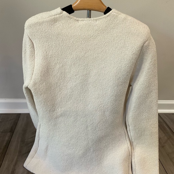 Zara Women's Off-White Textured Blazer - Picture 7 of 8